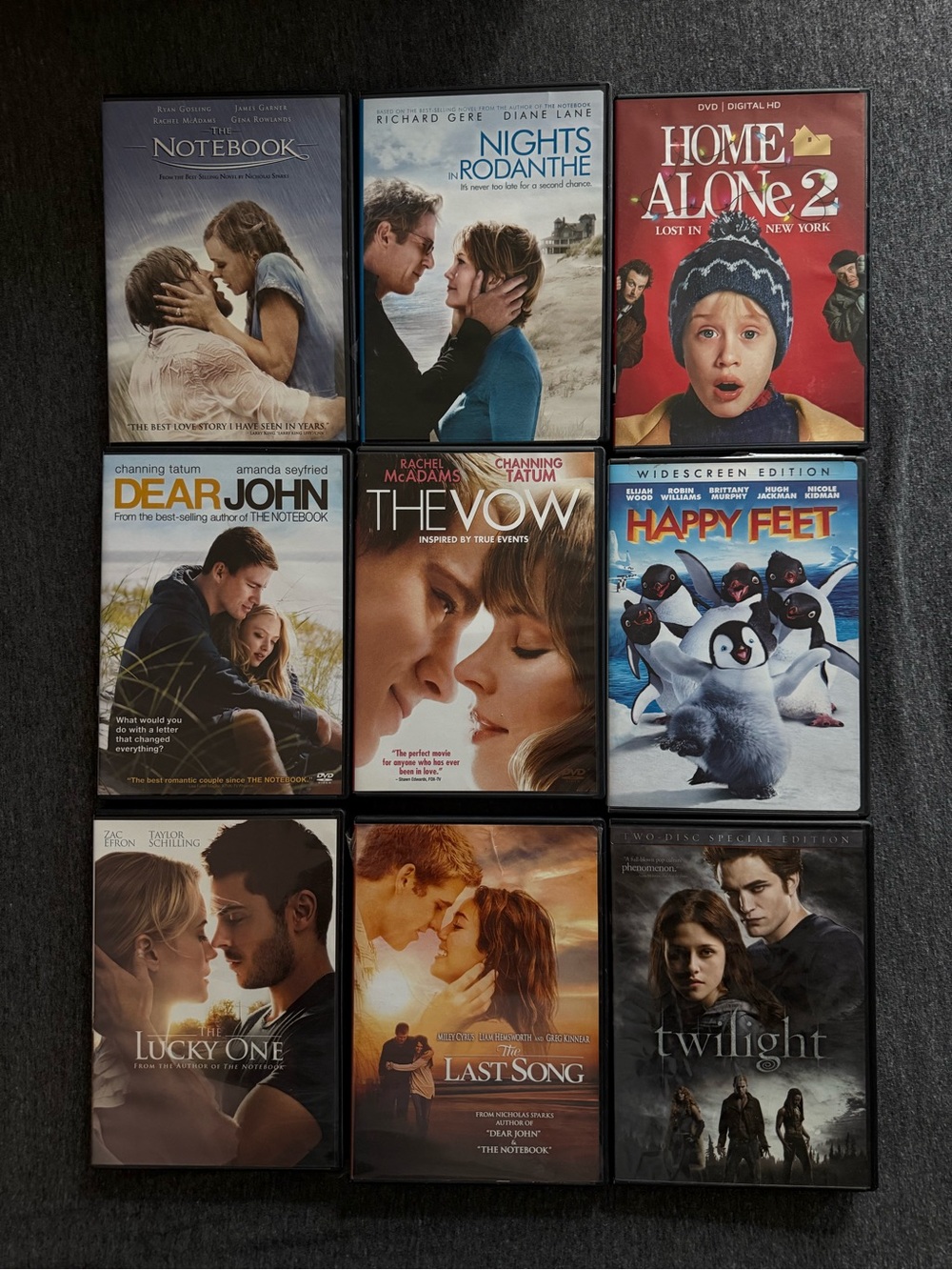 DVD Movie Bundle – 9 Movies – Romance, Family & Drama